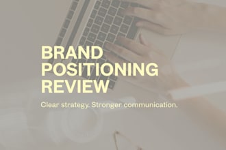 review your brand positioning