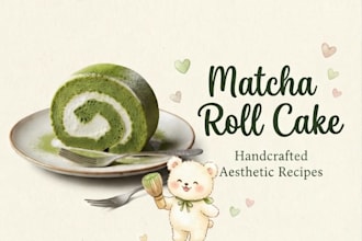 create minimalist cute recipe cards and cooking infographics