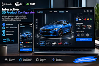 build an interactive 3d product viewer using three js and webgl