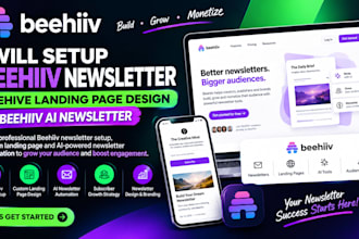 setup beehiiv newsletter beehive landing page design beehiiv ai newsletter