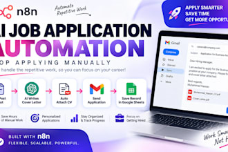 build an n8n automated job application and tracking system
