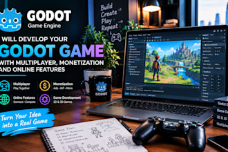 develop godot multiplayer games with monetization