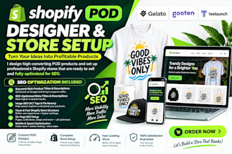 do a print on demand shopify store with gelato or teelaunch
