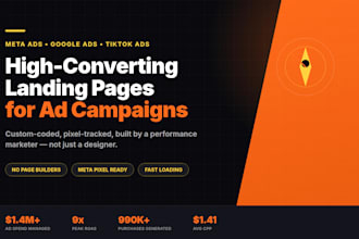 design a high converting landing page for your meta ad campaign