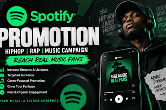 do spotify promotion, hiphop rap spotify promotion, spotify campaign