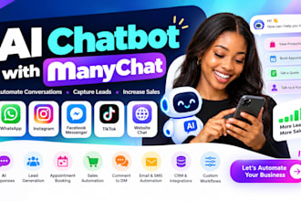 do whatsapp facebook instagram ai chatbot with manychat many chat automation bot