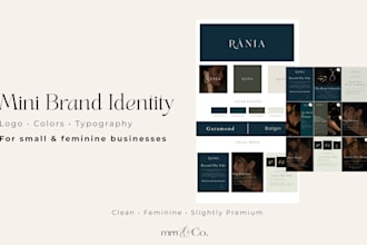 create a minimalist brand identity and branding kit for your business