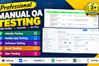 qa testing, website testing and usability testing