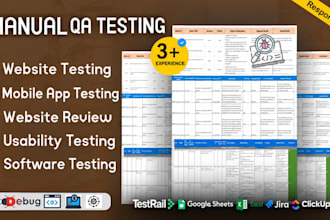 qa testing, website testing and usability testing