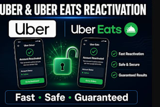 uber reactivation, spark reactivation, uber eats reactivation, uber driver