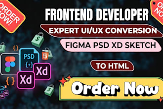convert figma to html, xd to html, psd to html responsive bootstrap5 or tailwind