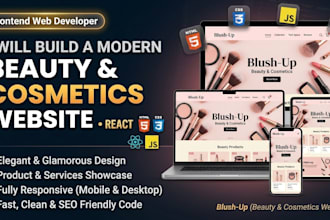 build a modern beauty and makeup ecommerce website using react