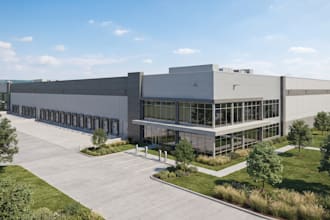 3d warehouse design, 3d industrial building, 3d factory interior, 3d rendering