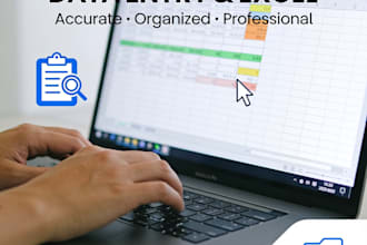 do business data entry and excel spreadsheet formatting