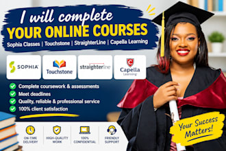 complete sophia classes, touchstone, straighterline courses, capella learning