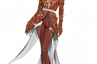 draw a fashion illustration or sketch