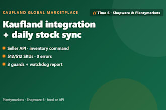 connect your shop to kaufland marketplace with a daily stock sync