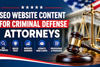 write high converting SEO website content for criminal defense attorneys