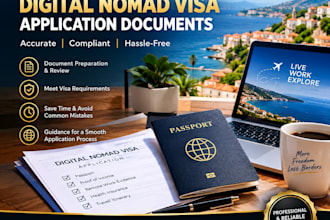 prepare and review your digital nomad visa application documents