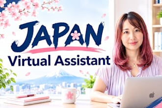 be your japanese virtual assistant for japan research and admin support