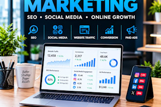 do digital marketing, google ads, facebook ads and SEO