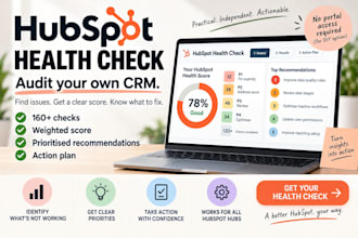 give you a complete hubspot CRM health check and audit tool