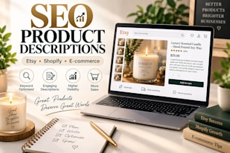 write SEO product descriptions for etsy and shopify