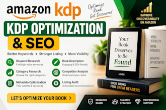 do amazon KDP SEO book keyword research and KDP listing optimization