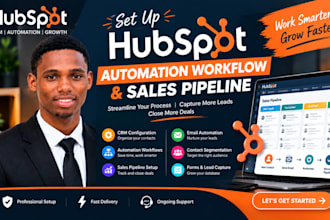 setup hubspot automation workflow and sales pipeline