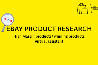 do profitable ebay product research with high margin