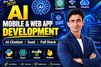 do ai mobile app development, ai chatbot and ai web app