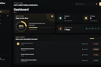 build a modern responsive react website or web application
