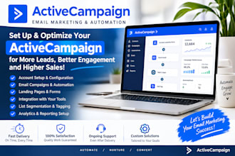 set up activecampaign email marketing automati0n and crm