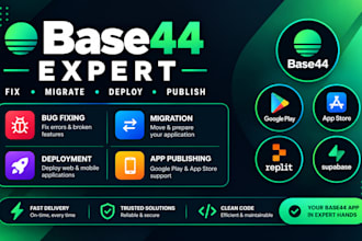 base44 expert base44 bug fixing migration base44 app publish base44 deployment