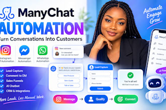 build manychat manychat expert manychat automation and chat bot expert