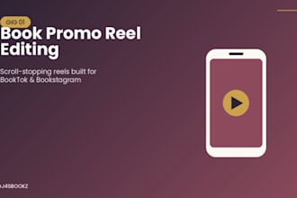 edit a booktok or bookstagram reel for your book