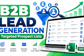 b2b lead generation and targeted prospect list building