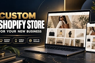 design a custom shopify store for your new online business
