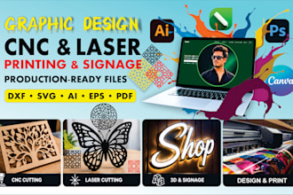 create cnc and laser cutting and design files