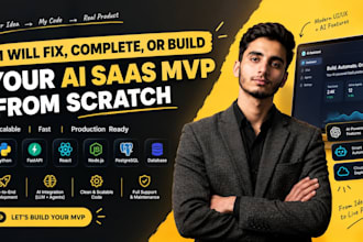 fix your lovable bolt or replit app and build your ai saas mvp