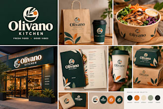 create restaurant brand identity, food branding, menu and packaging design
