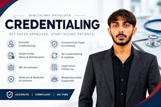 do medical credentialing, provider enrollment, caqh, medicare and medicaid