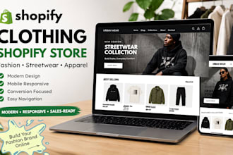 design clothing website clothing shopify store fashion streetwear clothing store
