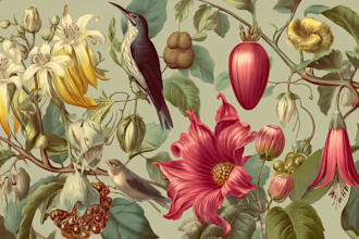 draw hand drawn botanical line art for tattoo, packaging