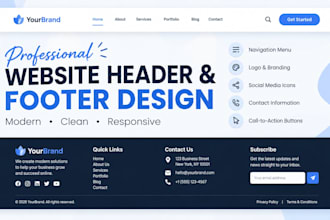 design you header and footer
