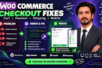 fix and customize woocommerce checkout cart and payment issues