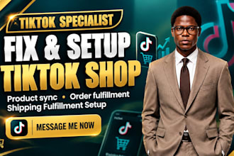 setup tiktok shop, approve tiktok shop category and fix tiktok shop violations
