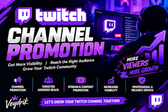 do twitch channel promotion,to boost your twitch live viewers and partner