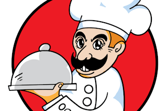 create a minimalist catering and food logo design