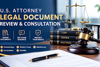 provide US attorney legal document review and consultation